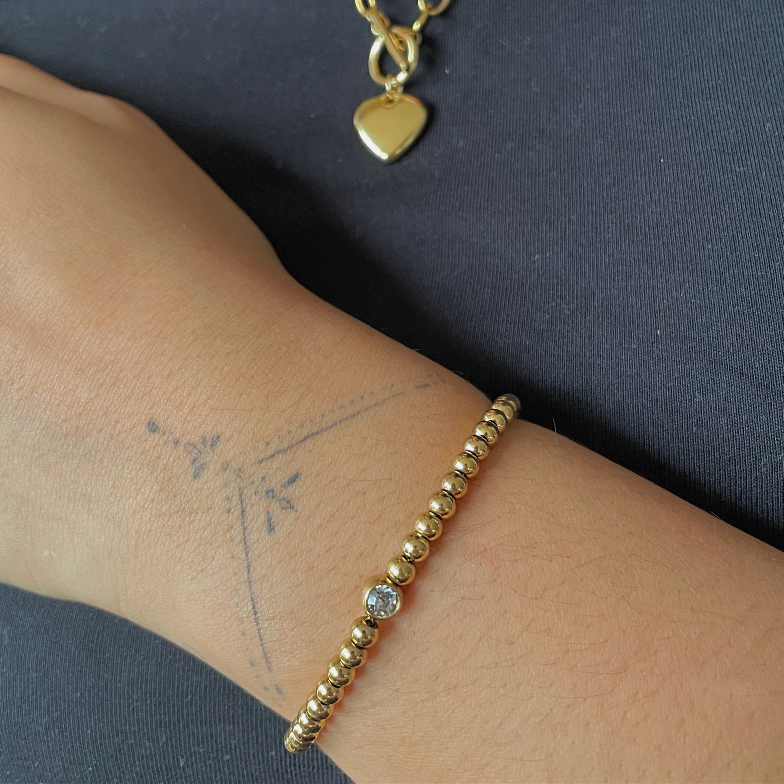 Sparkle gold bracelet