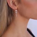Shinny waterfall earrings