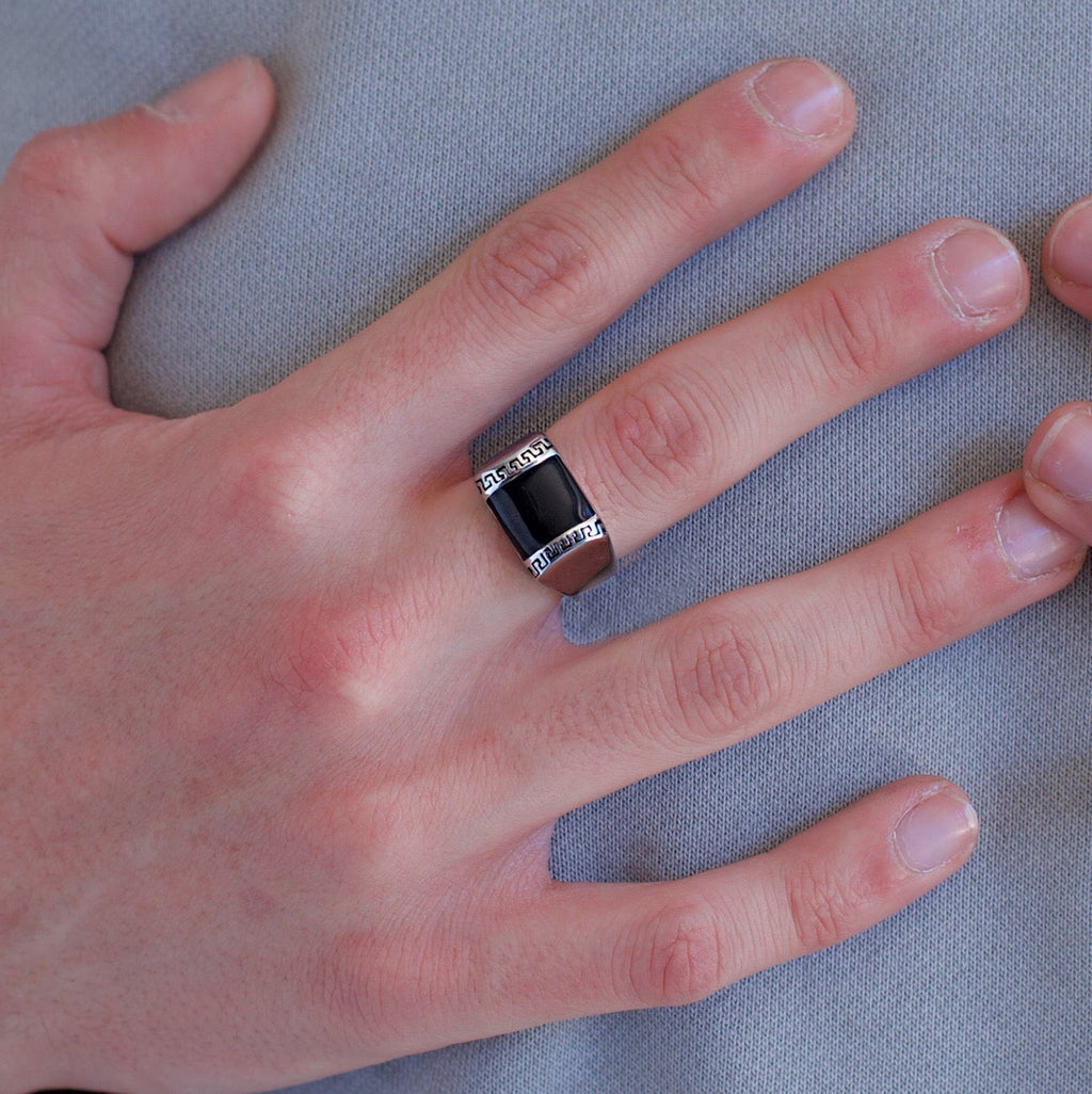 Black core ring silver