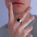 Black core ring silver